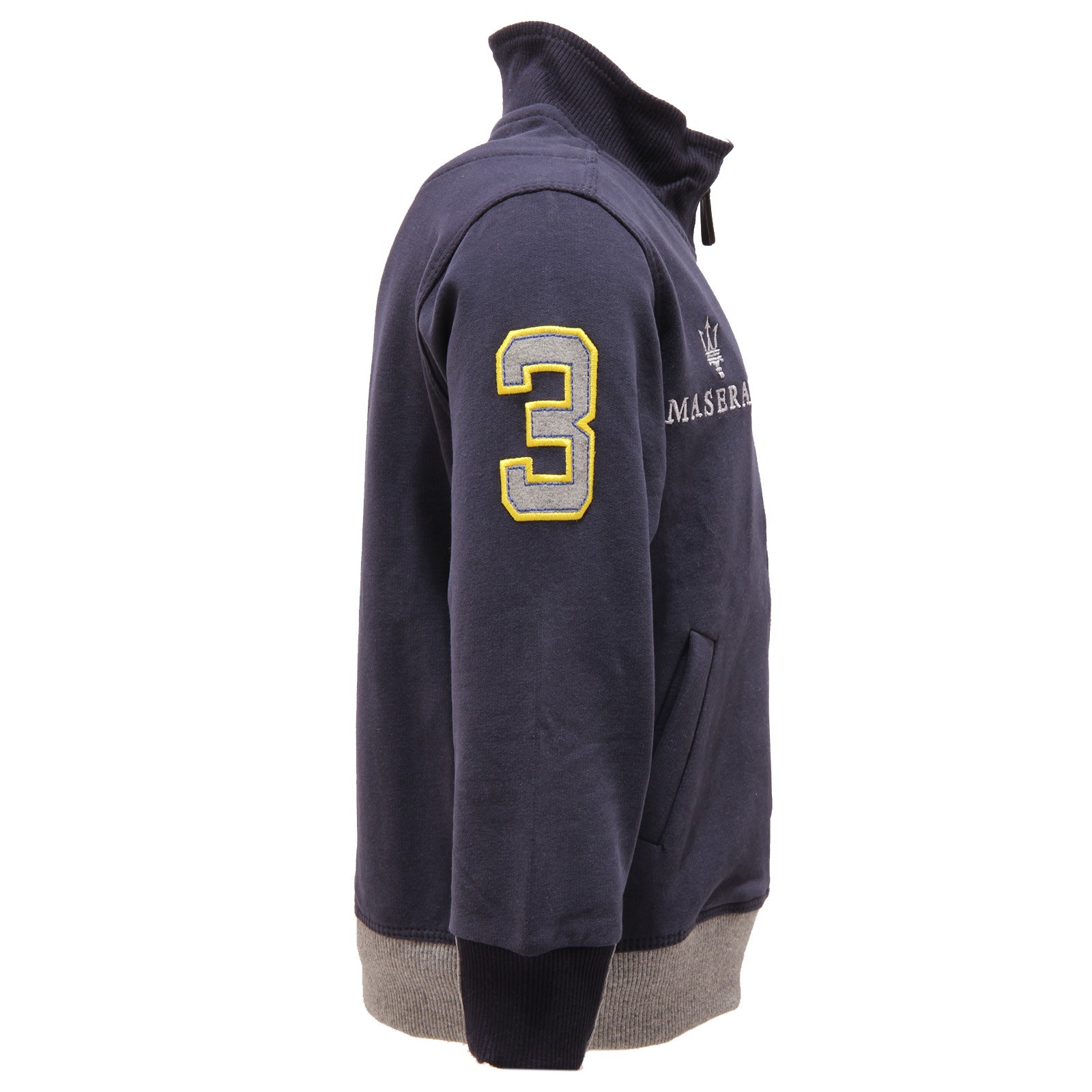 2338V felpa bimbo LA MARTINA JUNIOR MASERATI blue full zip