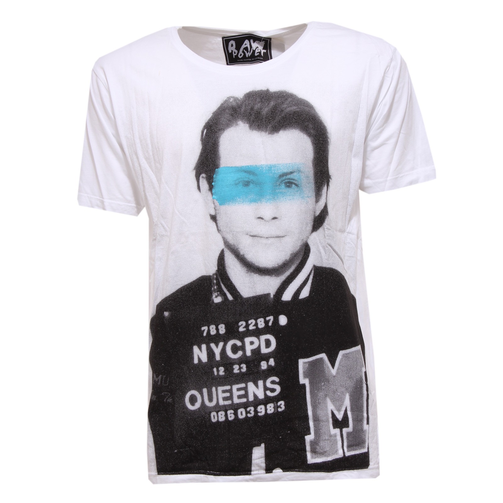 Мужская футболка с винтажным эффектом 9167S maglia uomo RAW POWER SLATER bianco
