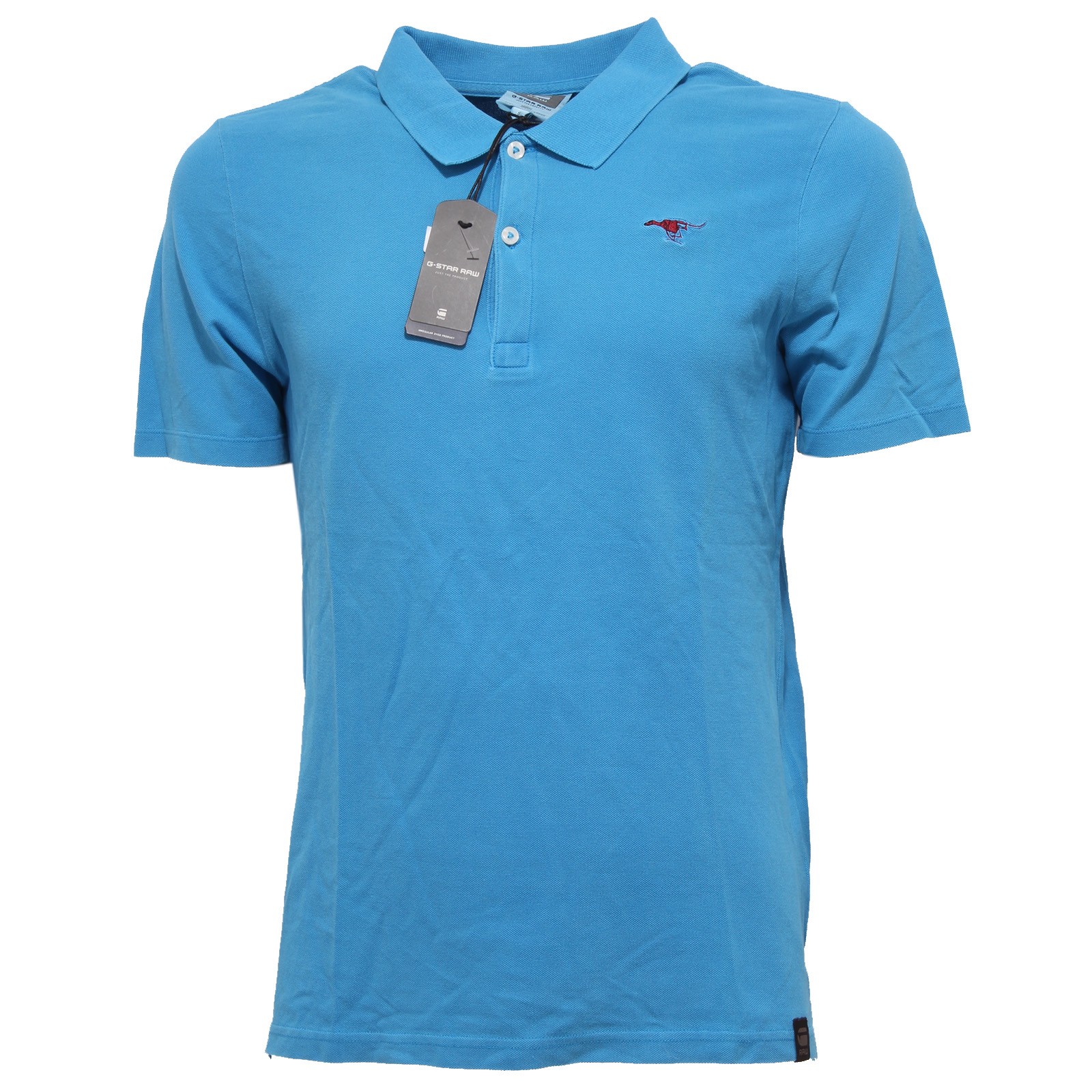 9261Q polo uomo G STAR RAW maglia azzurro t shirt men