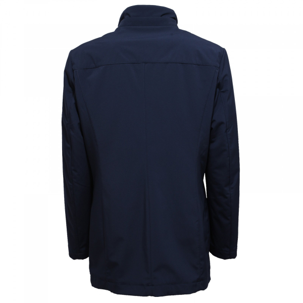 0004Y trench + piumino ultralight uomo UP TO BE blue 2 in 1 jacket man