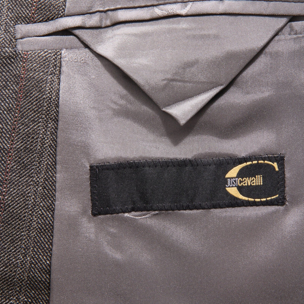 0006AU abito uomo JUST CAVALLI man pinstripes wool blend suit