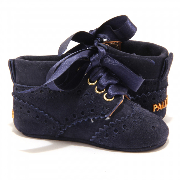 0006U scarpa culla bimba I PINCO PALLINO blu shoe kid