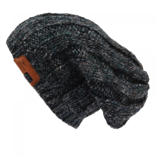 0012W cuffia bimbo AERONAUTICA MILITARE wool green hat boy kid