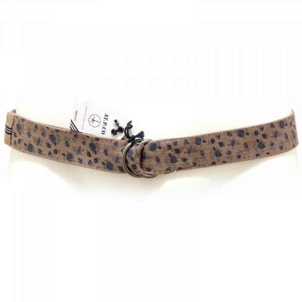 0022T cintura uomo AT.P.CO tessuto tortora/blu WITHOUT BOX belt men