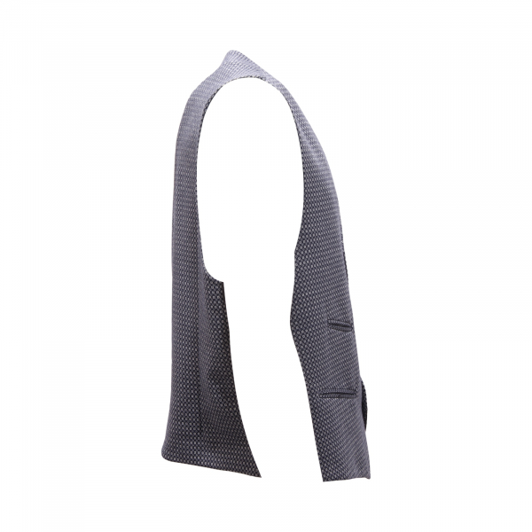 0025AT gilet uomo RAYMONDO man silk waistcoat blue
