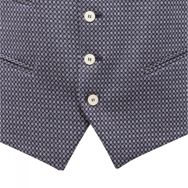 0025AT gilet uomo RAYMONDO man silk waistcoat blue