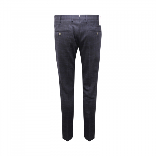 0038AR pantalone uomo PT TORINO SKINNY man wool blend trousers blue