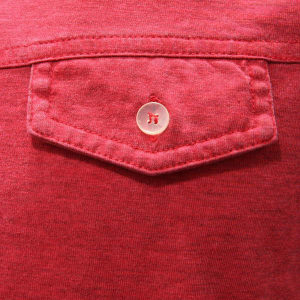 0045AD polo uomo M.GRIFONI DENIM red cotton polo shirt man