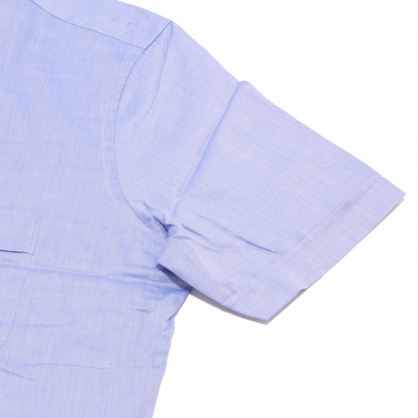 0049P camicia uomo CARREL azzurra manica corta shirt men sleeveless