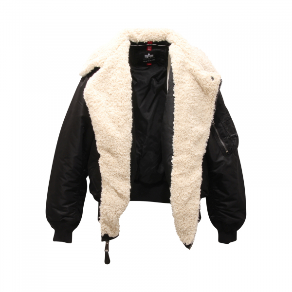 0052AR giubbotto uomo NEIL BARRETT x ALPHA INDUSTRIES man jacket black