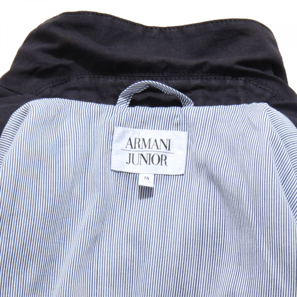 0054M giacca bimbo blu ARMANI cotone lino giacche jackets kids