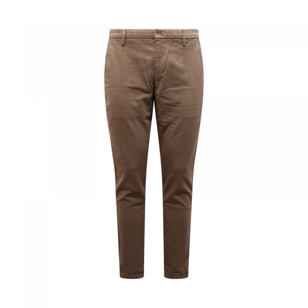 0056AZ PANTALONE UOMO DONDUP GAUBERT MAN TROUSERS LIGHT BROWN