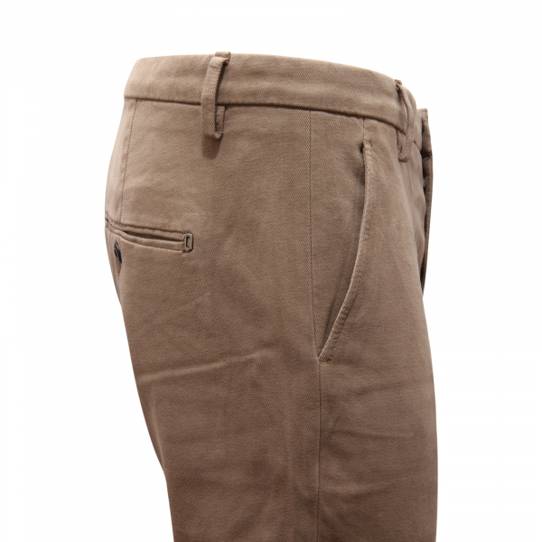 0056AZ PANTALONE UOMO DONDUP GAUBERT MAN TROUSERS LIGHT BROWN