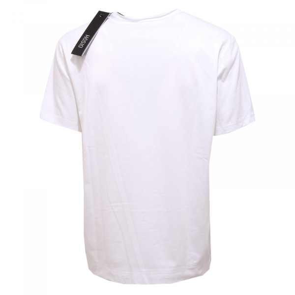 0060J maglia uomo HOSIO white cotton t-shirt man