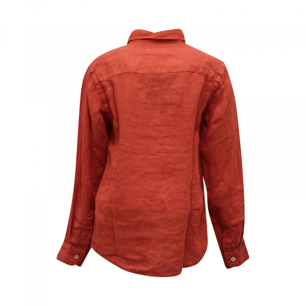 0061AR camicia LINO bimbo PAOLO PECORA boy kids linen shirt