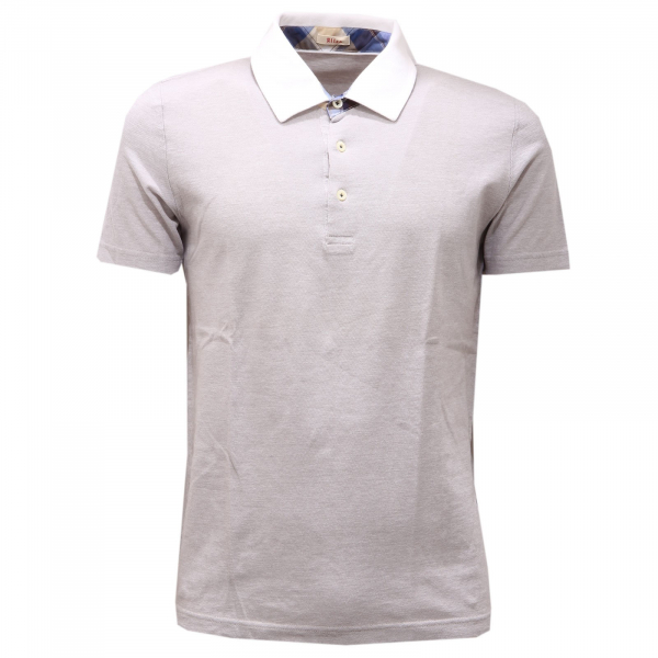 0064AD polo uomo ALTEA cotton light grey polo t-shirt men
