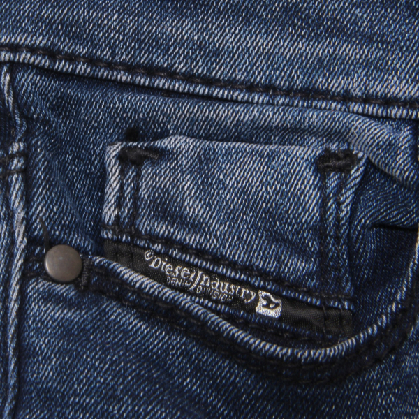 0068W jeans bimba DIESEL blu denim super slim stretch skinny pant kid