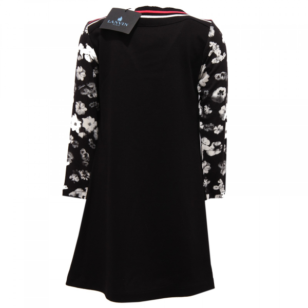 0068Z abito bimba GIRL LANVIN vestito black dress