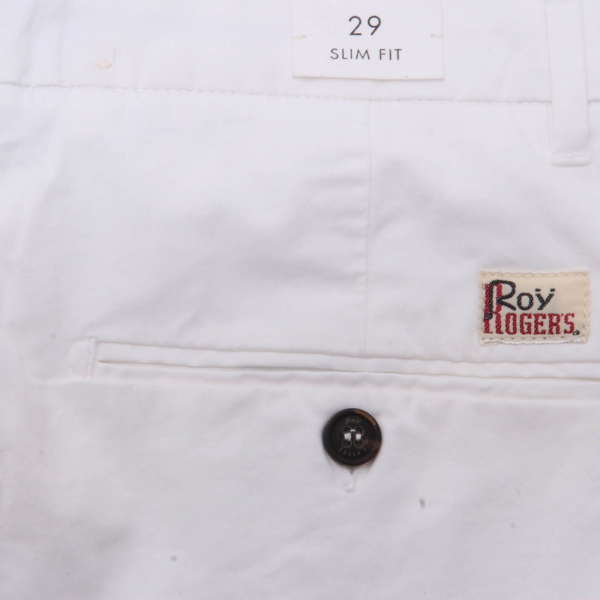 0070AI bermuda uomo ROY ROGERS men NEW ROLF shorts cotton white