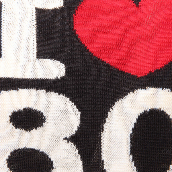 0074AG maglione uomo MQJ black wool blend sweater man