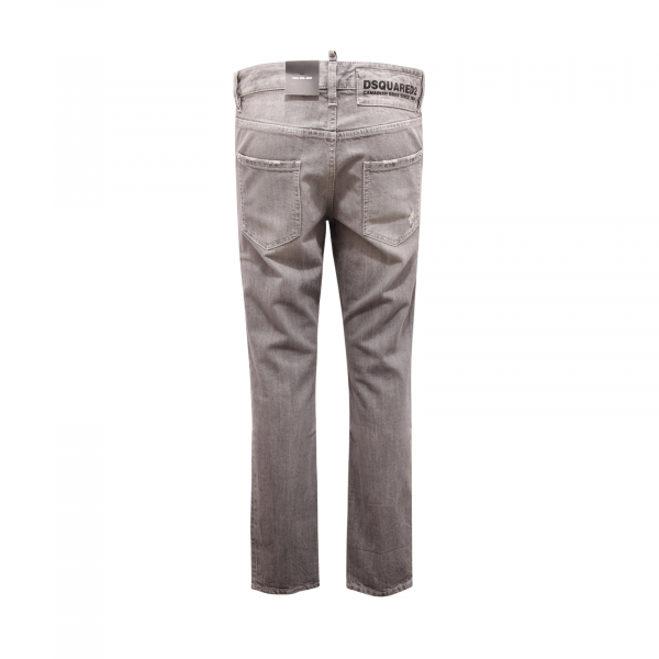 0076AV JEANS DONNA DSQUARED2 WOMAN DENIM TROUSERS GREY