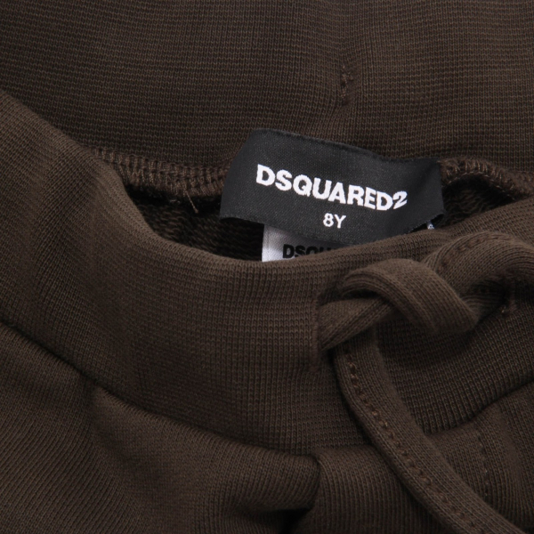 0079AH bermuda bimbo BOY DSQUARED2 dark green short printed cotton