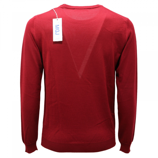0084AG maglione uomo MQJ red wool blend sweater man