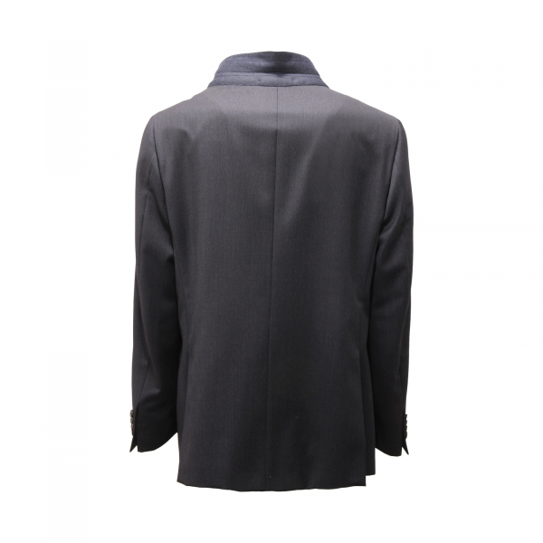 0084AU abito uomo PAL ZILERI man wool suit blue