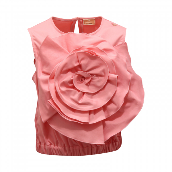 0087AR top bimba ELISABETTA FRANCHI girl kids sleeveless t-shirt