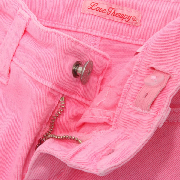 0088AH pantaloncini bimba GIRL LOVE THERAPY pink cotton shorts