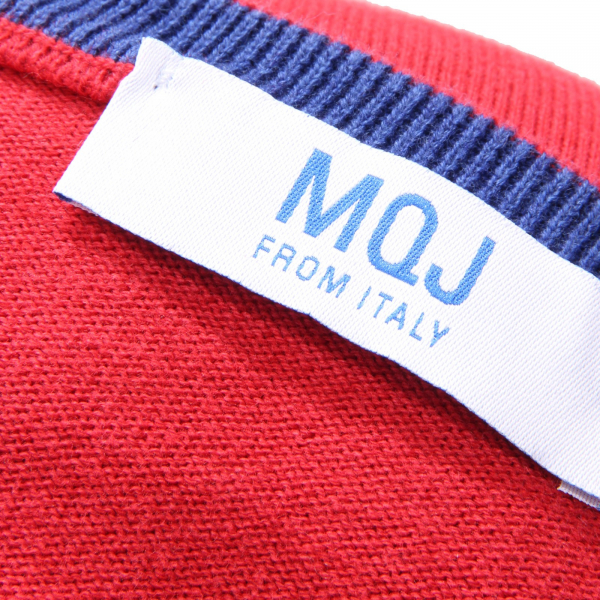 0090AG maglione uomo MQJ red/blue cotton/wool sweater man