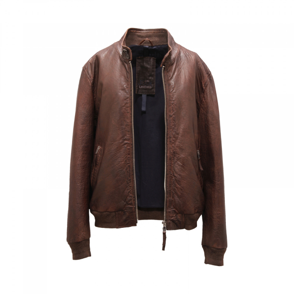 0090AS giubbotto uomo THE JACK LEATHERS STONE WASHED man jacket