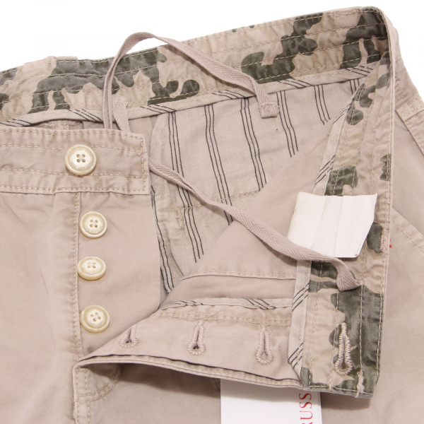0096Q bermuda uomo TRUSSARDI JEANS CARGO beige pantalone corto short men
