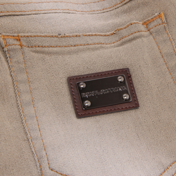 0117R  Jeans tortora bimba DOLCE & GABBANA JUNIOR trousers pants kids