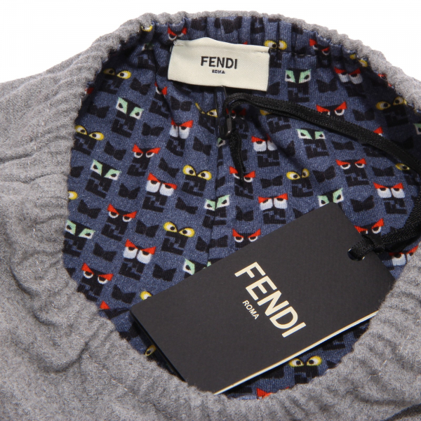 0127R pantaloni bimbo flanella FENDI trousers kids