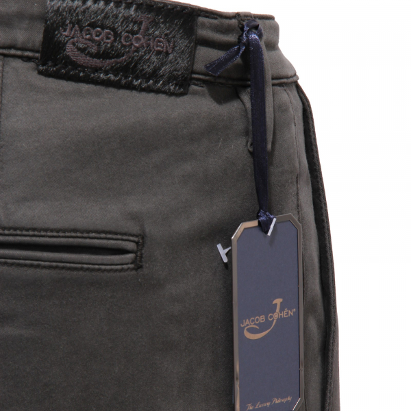 0142AA (no foulard) pantalone donna JACOB COHEN dark grey trouser woman