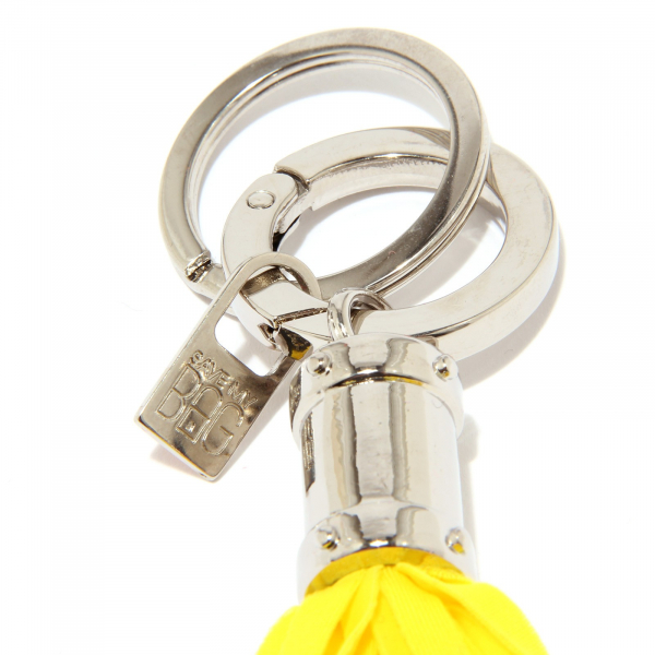 0157U portachiavi CHARM donna SAVE MY BAG MEDUSA giallo yellow keyring