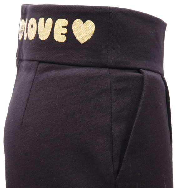 0162AL pantalone felpa donna MOSCHINO LOVE woman sweatshirt pants black