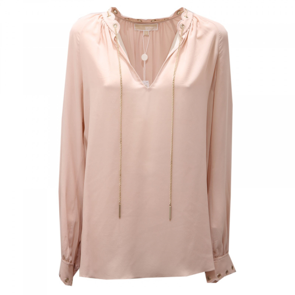 Michael kors pink blouse discount