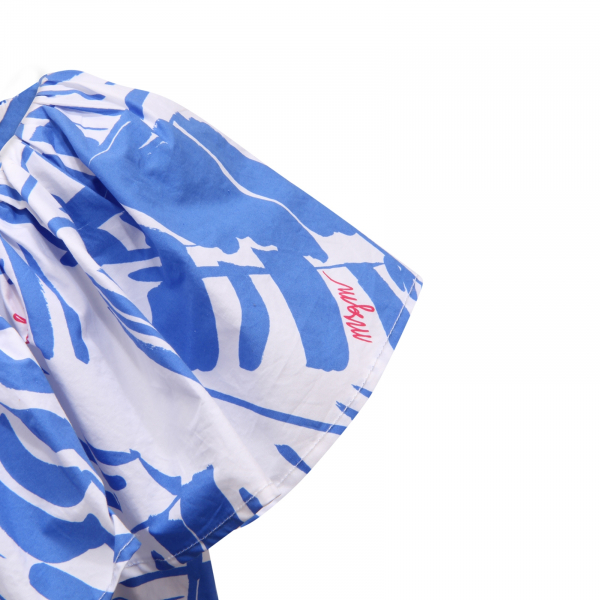 0184AR abito bimba MSGM KIDS girl dress white/blue