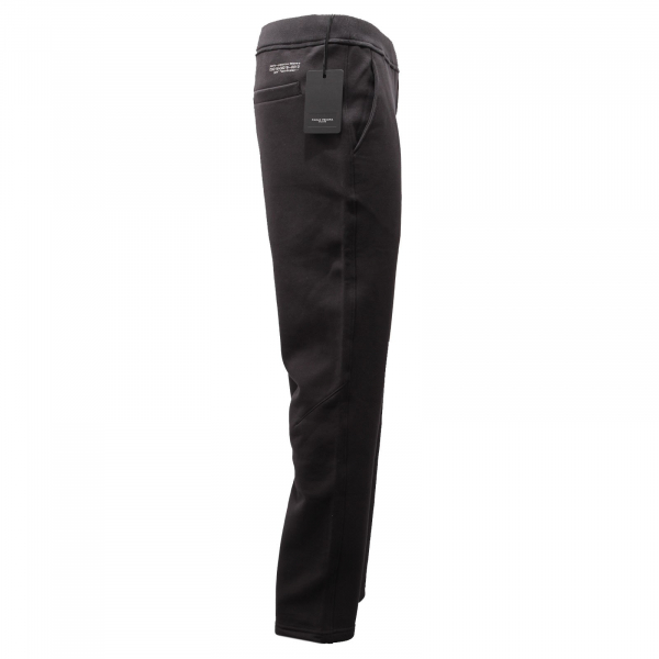 0208AD pantalone tuta uomo PAOLO PECORA grey fleece inside sweatpants men