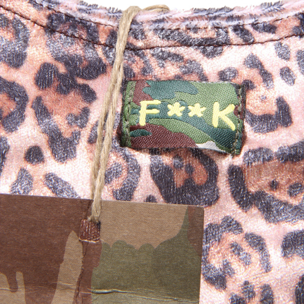0211Q canotta ciniglia F**K animalier maglia donna t-shirt women