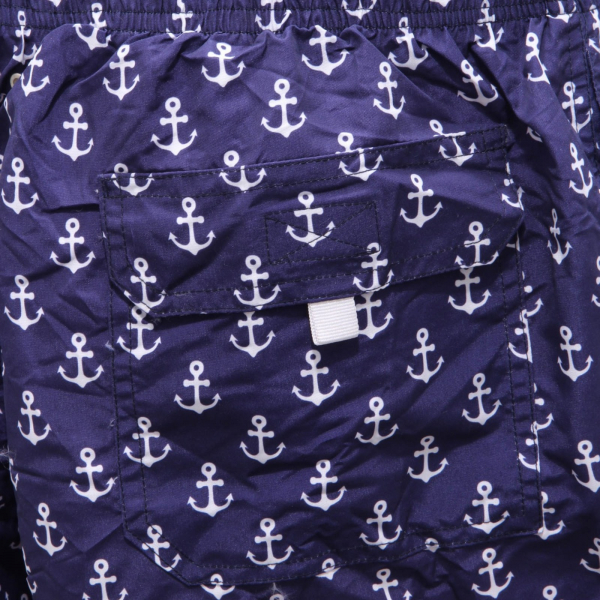 0230AH costume boxer uomo NO BRAND blue/white beachwear man
