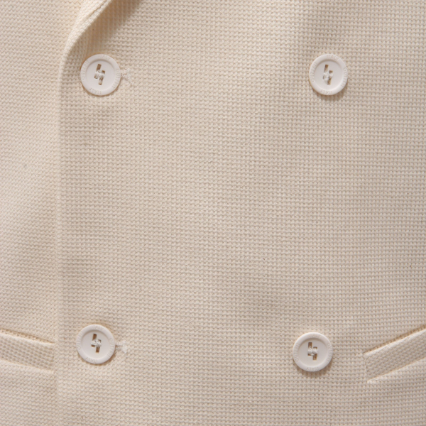 0270AF gilet uomo OUT/FIT off white waistcoat man