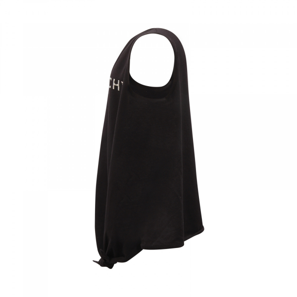 0281AR canotta bimba GIVENCHY PARIS girl kids sleeveless t-shirt black