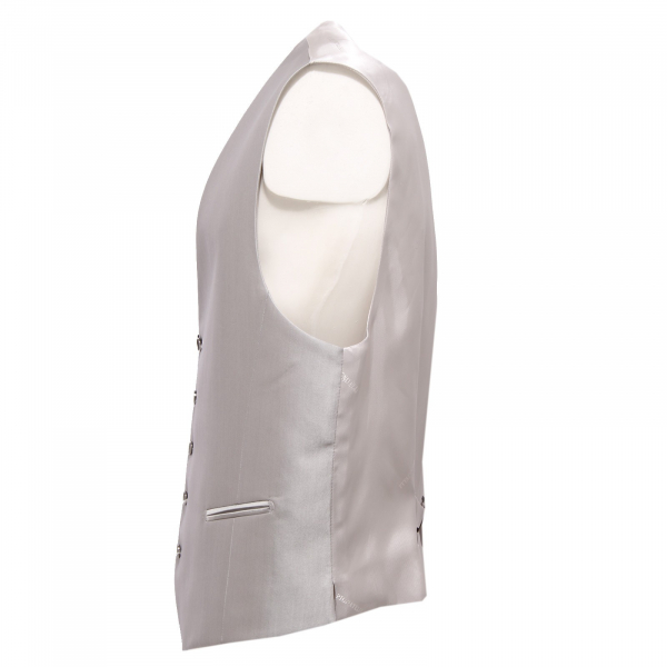 0281W gilet uomo CARLO PIGNATELLI WEDDING NO LABEL silver waistcoat men