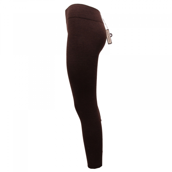 0282Q LEGGINGS MALIPARMI marroni pantalone donna trouser woman