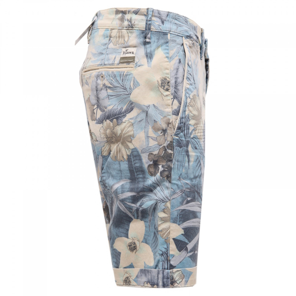 0291AB bermuda uomo MASON'S SLIM STRETCH VINTAGE PRINT shorts man