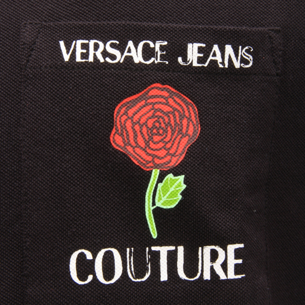 0312AS polo uomo VERSACE JEANS COUTURE man polo-shirt black