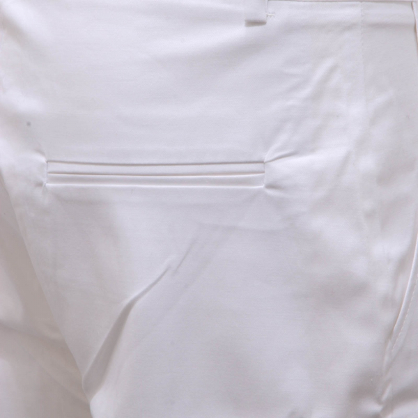 0319AH bermuda uomo NO BRAND white cotton shorts man